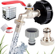 Bocchetta per tubo di scarico per vasca da giardino - S60 x 6 - Vasca da giardino 1000L - Regolatore di livello - Resistente al gelo