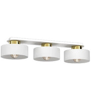 Plafoniera a barra bianca oro Marti 3xE27 15W Luminex