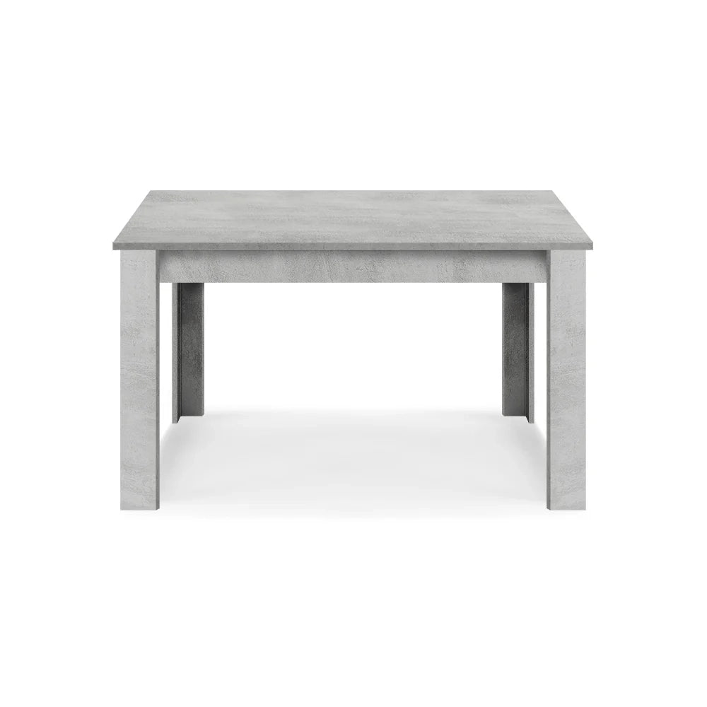 Tavolo allungabile da pranzo Cemento 130x80 fino a 170 cm modello N1 MADE IN ITALY design moderno ideale per cucina, soggiorno e sala da pranzo