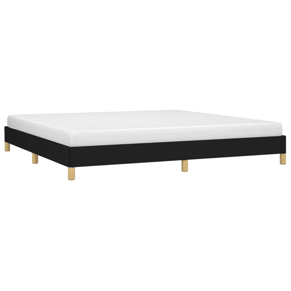 Giroletto senza Materasso-Struttura Letto Nero 200x200 cm in Tessuto 560801