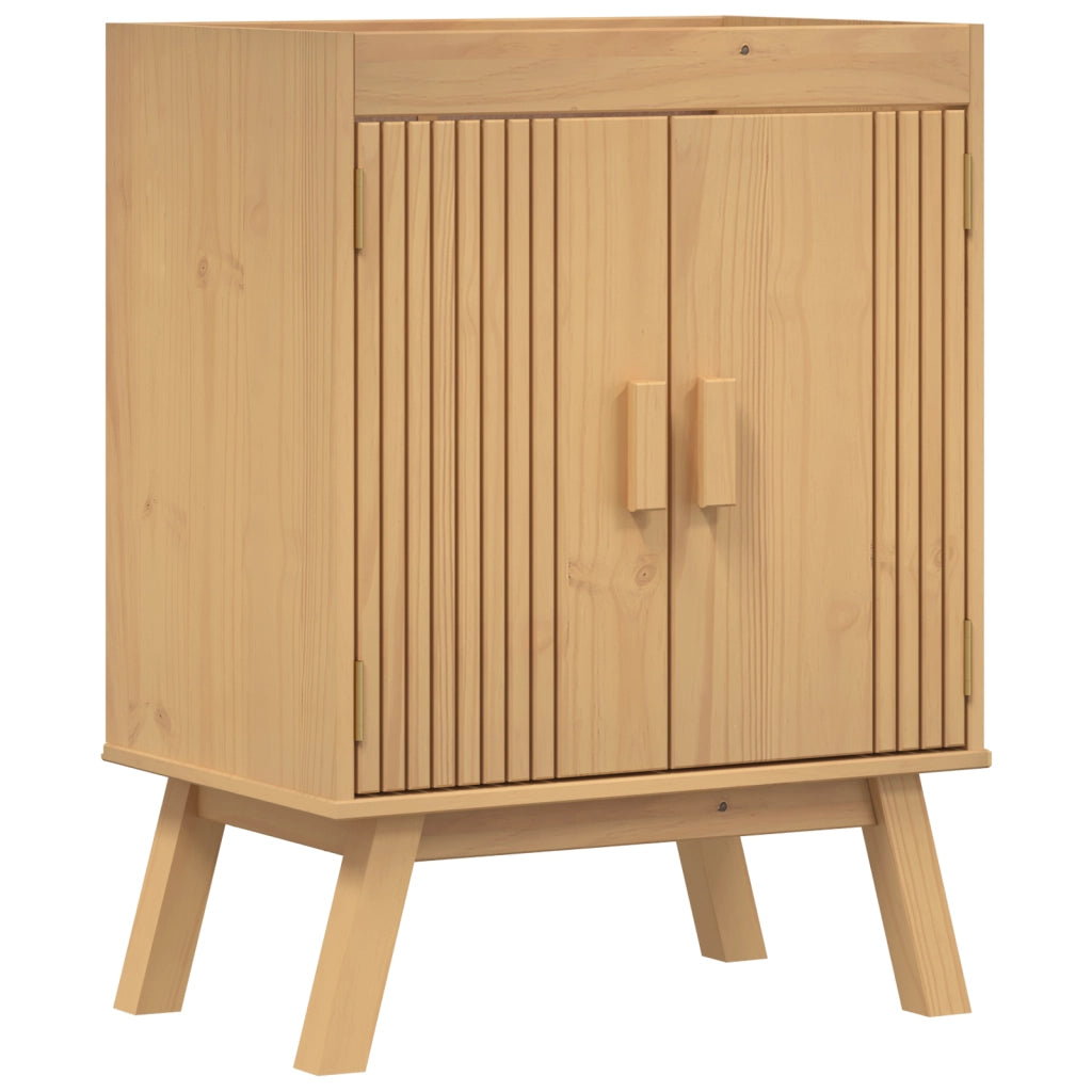 Mobiletto da Cucina 114x43x73,5 cm in Legno Massello di Pino