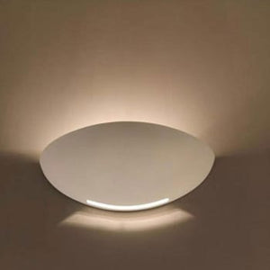 UNIVERSO APPLIQUE GESSO A PARETE DOPPIA EMISSIONE LAMPADA R7S INTERNO MEZZA LUNA