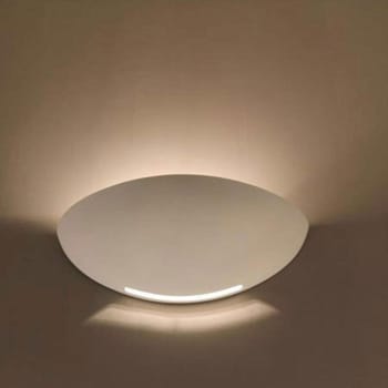 UNIVERSO APPLIQUE GESSO A PARETE DOPPIA EMISSIONE LAMPADA R7S INTERNO MEZZA LUNA