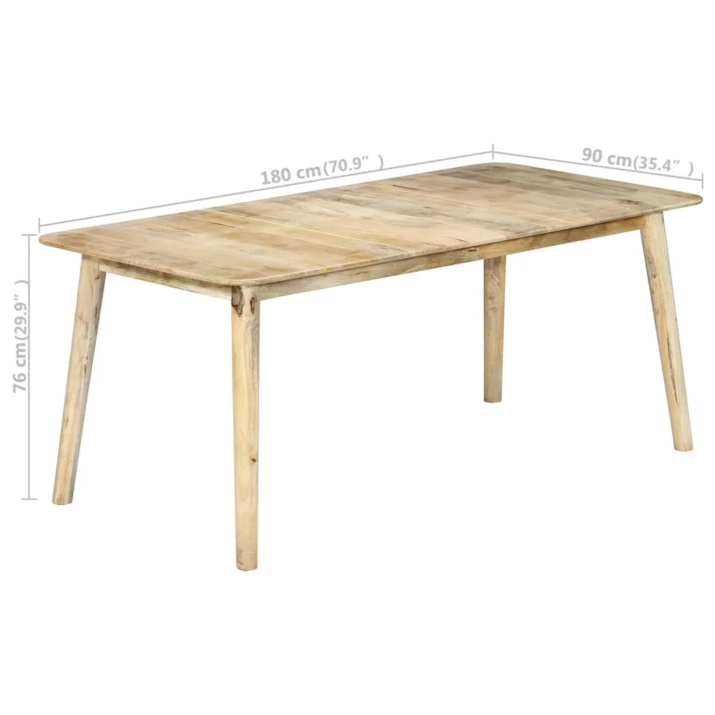 Tavolo da Pranzo 180x90x76 cm in Legno Massello di Mango 282720