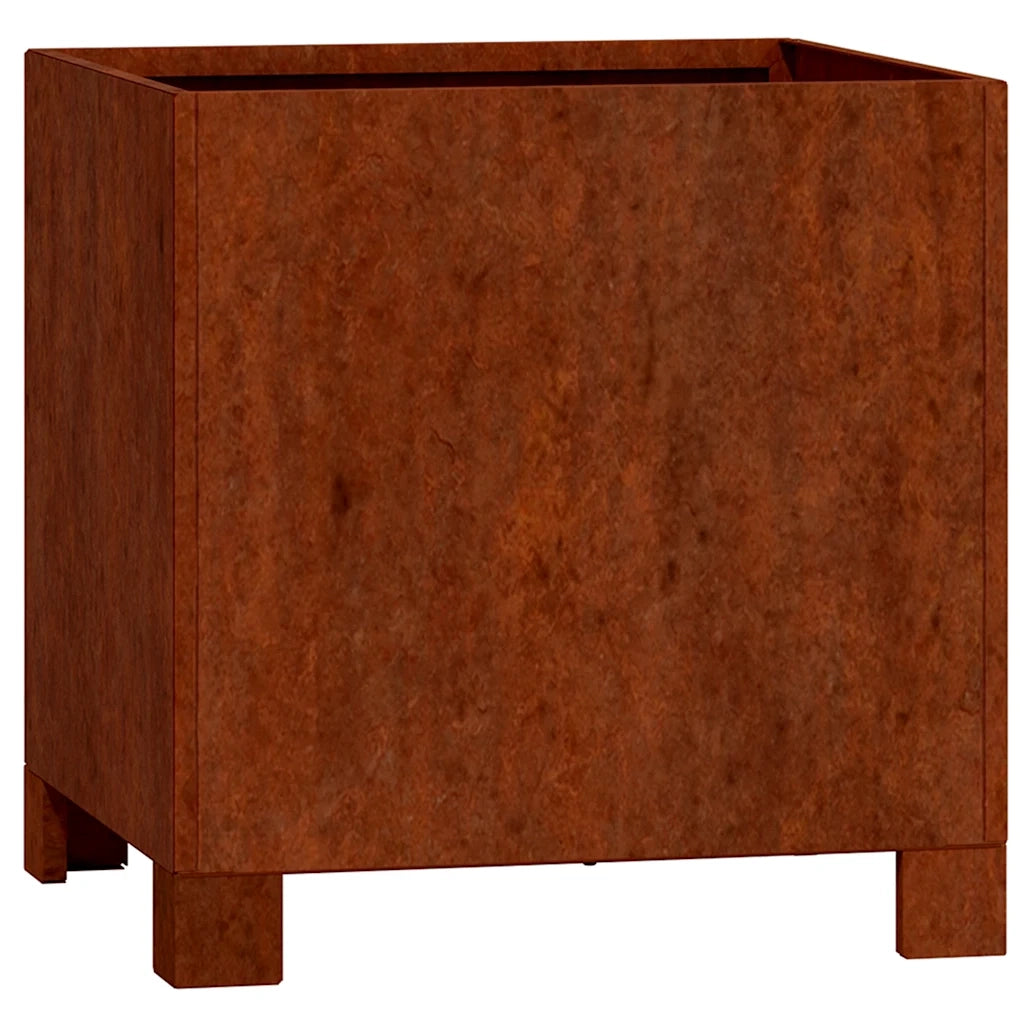 Fioriera con Gambe Ruggine 32x30x33 cm Acciaio Cortencod mxl 106535