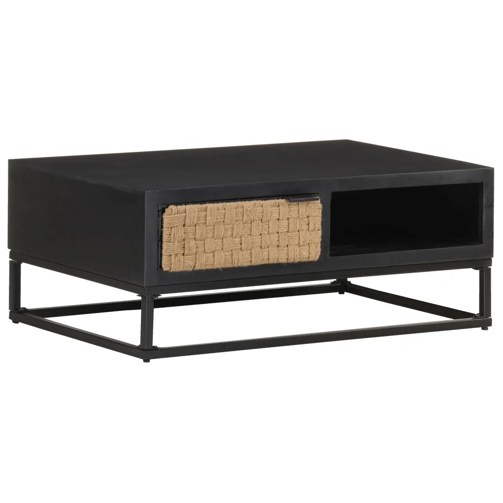 Tavolino da Salotto 90x60x35 cm in Legno Massello di Mango 323497
