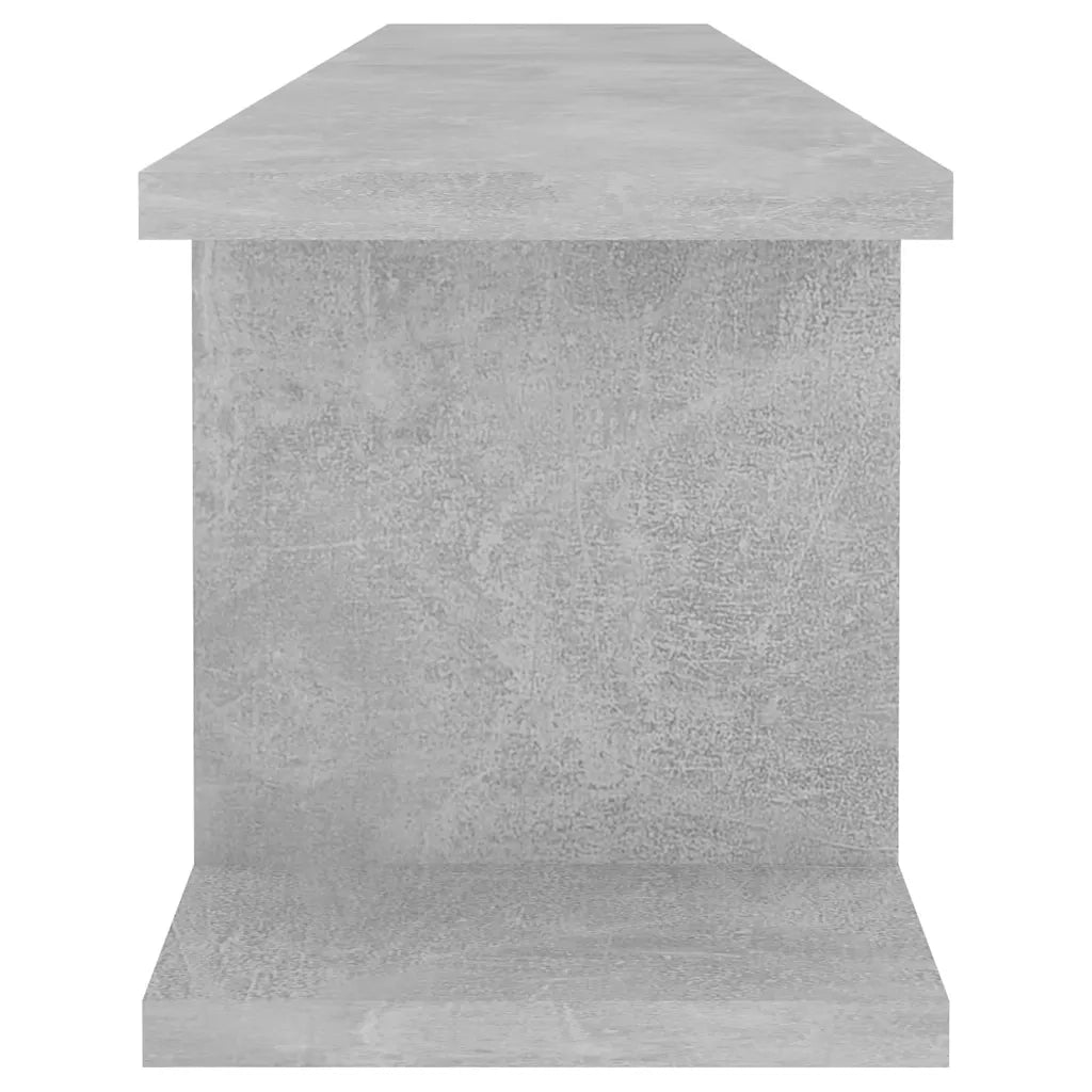 Mensole a Muro 2 pz Grigio Cemento 105x18x20 cm in Truciolato cod mxl 64545