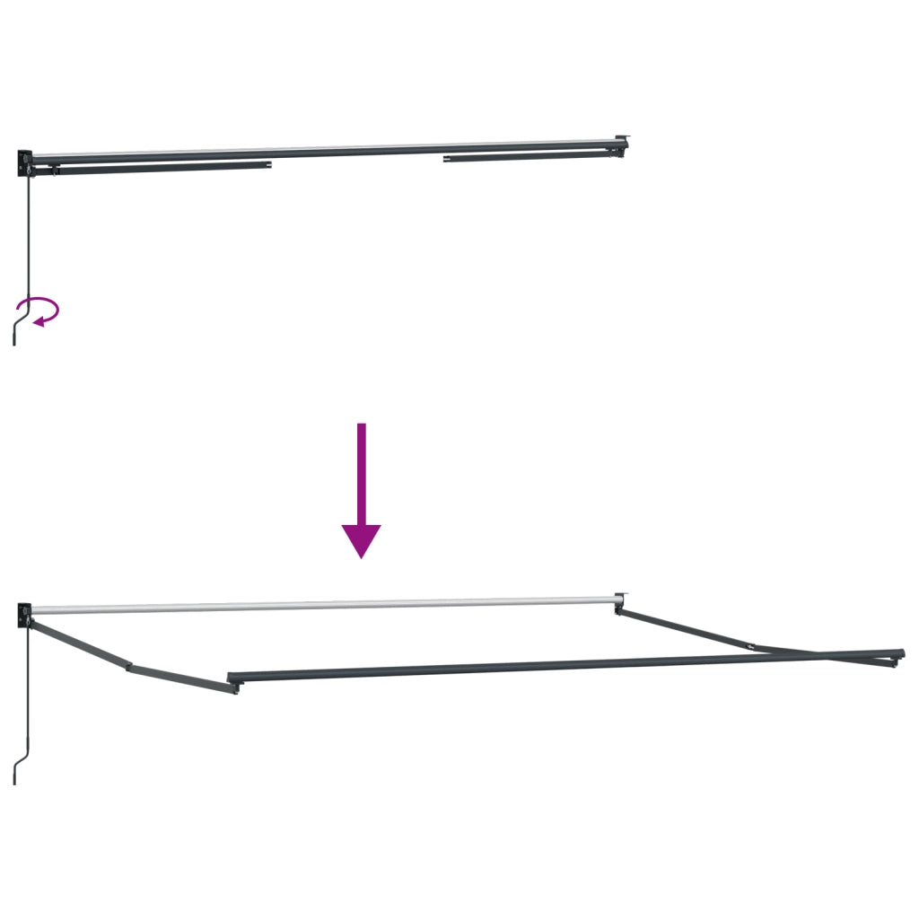 Tenda retrattile manuale  Bianco 450x300 cm