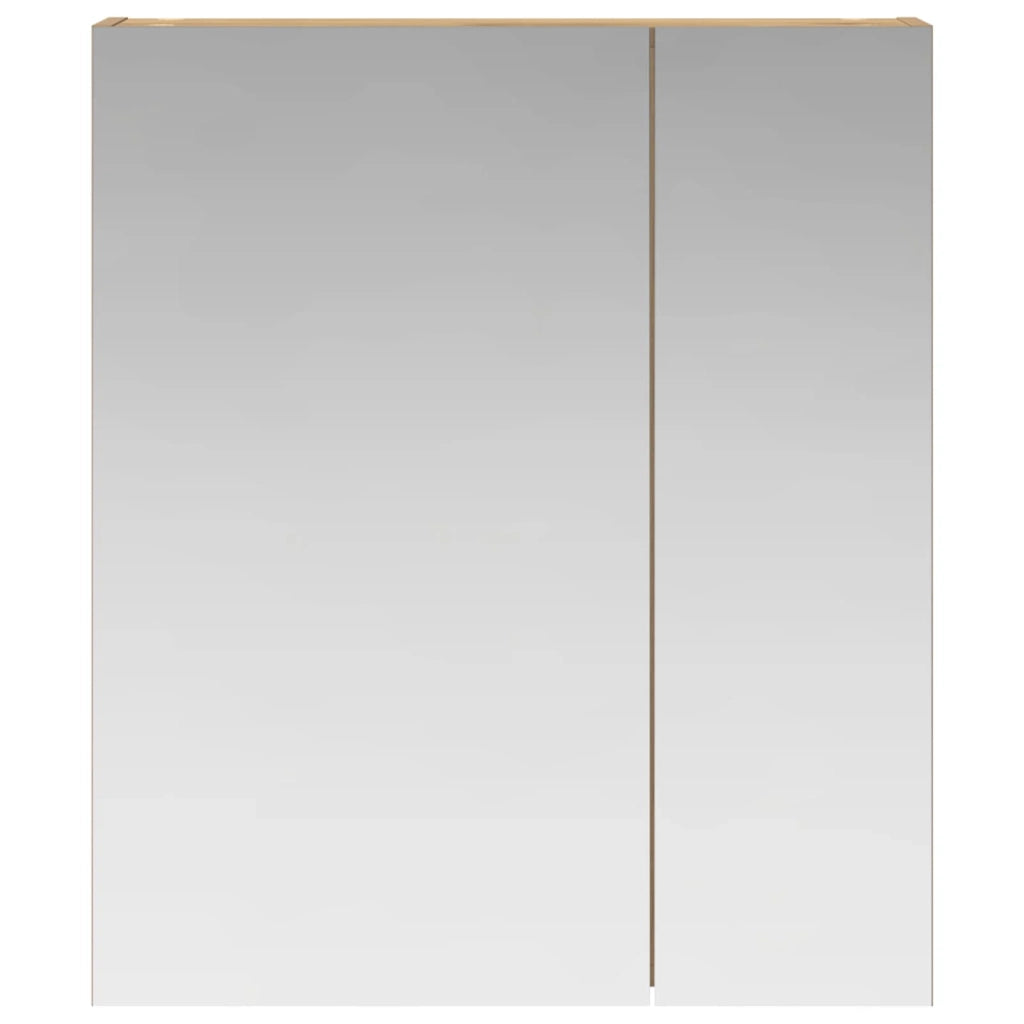Mobiletto per specchio da bagno con porta Rovere Artigianale