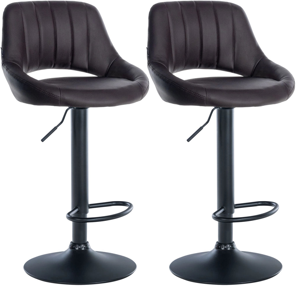 Set di 2 sgabelli da bar Milet in ecopelle B 1