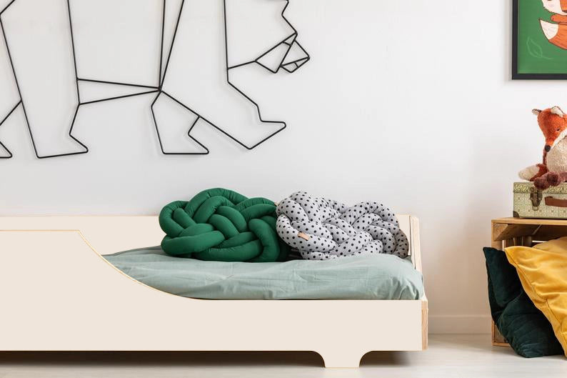 Lettino Montessori SCIVOLO bianco 160 x 80 cm