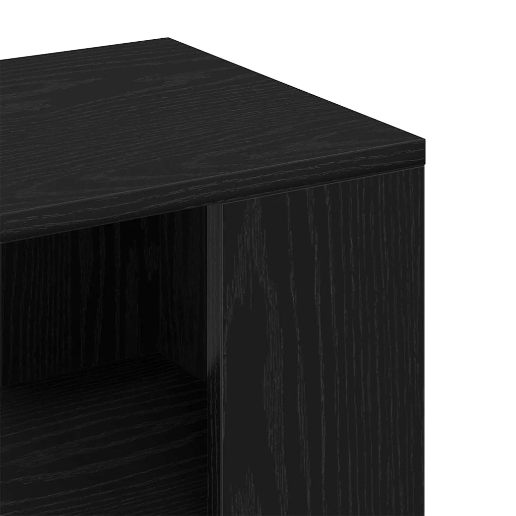 Tavolo laterale Rovere Nero 36 x 30 x 56 cm Legno multistrato 862630