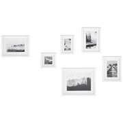 Set di 6 foto incorniciate bianche varie misure Modern Passpartout Decorazione da parete Gallery Ganci