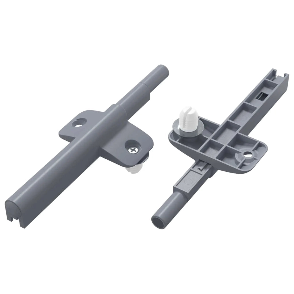 Smorzatore a Chiusura Morbida 2 pz Grigio 125 x 47 x 15 mm PP CFW4642558