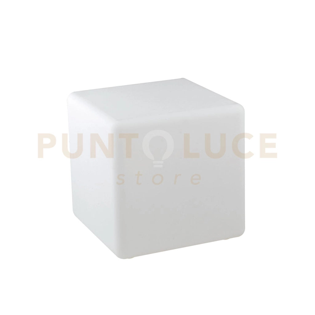 LUME DA GIARDINO GECO CUBO BIANCO 1 LUCE ATTACCO E27 IP65 50X50X50CM