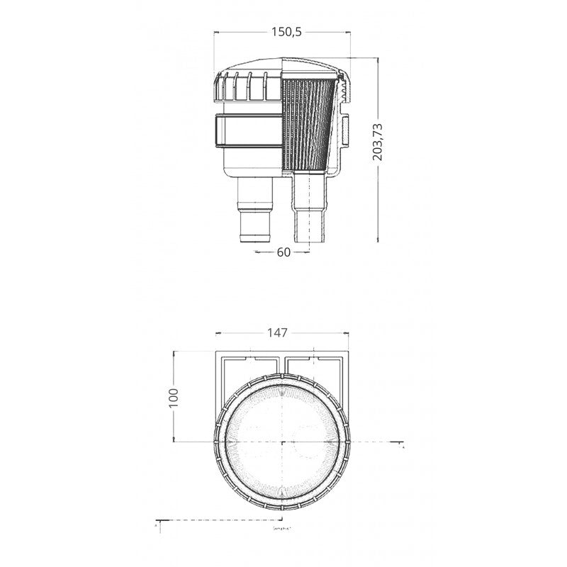 FILTRO ACQUA IN PLASTICA LT140/200