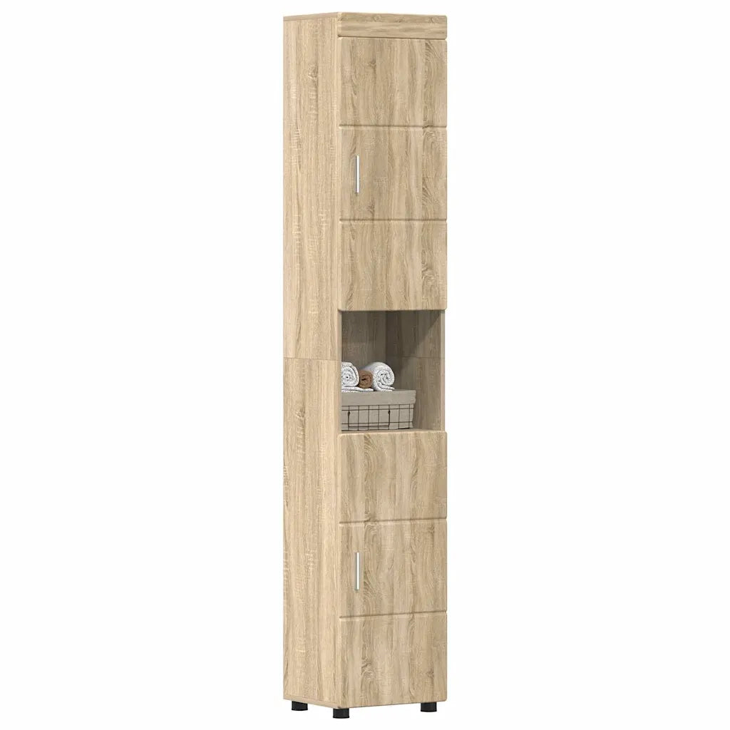 Set di Armadi da Bagno TULUM Rovere Sonoma 37 x 31,5 x 203 cm 880353