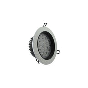 Trade Shop - Faretto Led Incasso A Molla Con Alette 3 5 7 9 12 15 18 W Cornice Telaio Bianco - -bianco Freddo-15 Watt