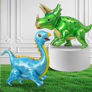 Foli di Ballo Dinosauri Jungle - Decorazione di Festa per Bambini - 2 pezzi - Dimensioni 90 x 55 cm - Inflabili - Tema Giungla