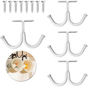 Supporto per tazze sotto il mobile, cappuccino holder, viti, grucce per asciugare, look essenza di noce, appendi tazze, tazze da caffè, tazze, bianco.