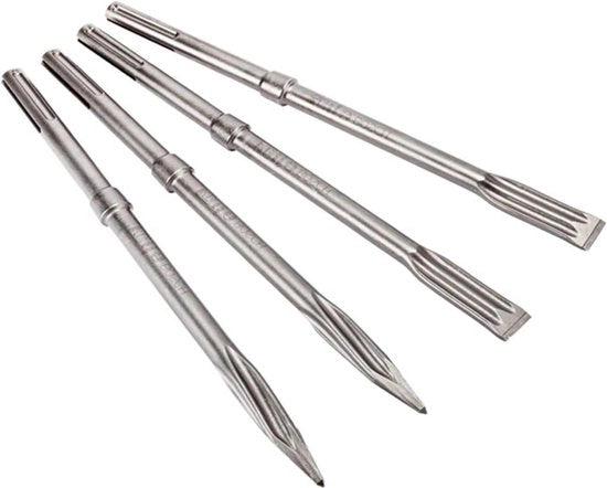 Set di 4 Beccucci per Martello a SDS Max - Utilizzo Professionale