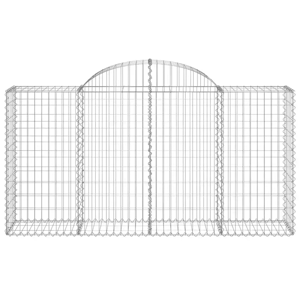 Cesti Gabbioni ad Arco 40 pz 200x50x100/120 cm Ferro Zincato 3146338