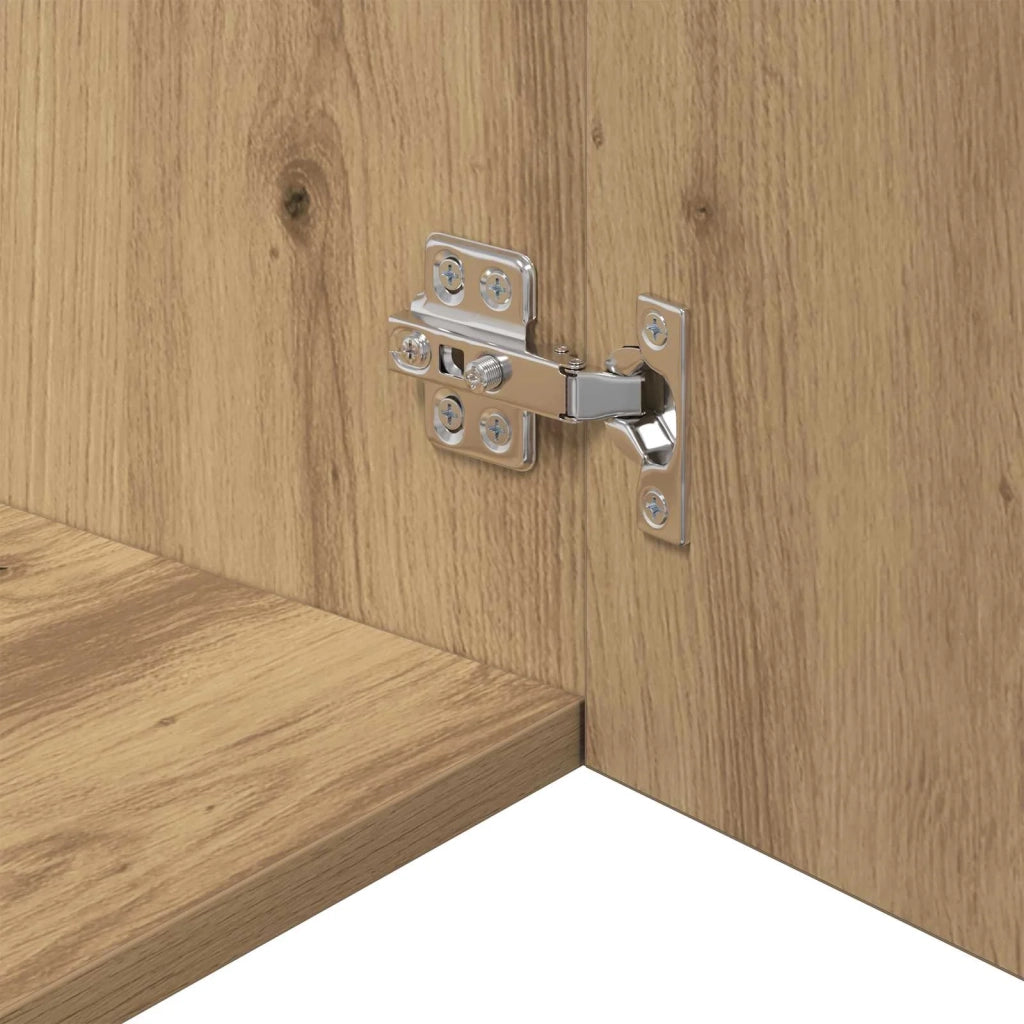 Armadietto a muro rovere artigianale 50 x 42.5 x 40 cm