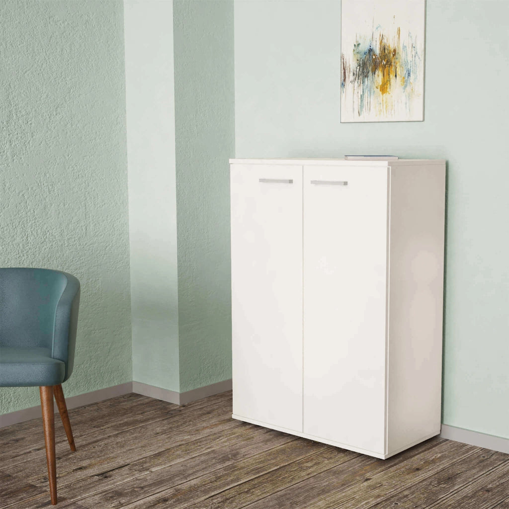 MOBILETTO RIVER CON 2 ANTE 68 X 34 X H93,5 CM IN COLORE BIANCO