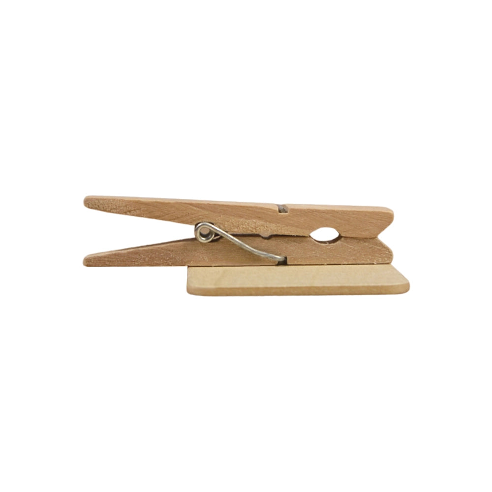 Lavagnette Rettangolari con Mollettina in Legno Set da 12 Pezzi Segnaposto 7x5cm