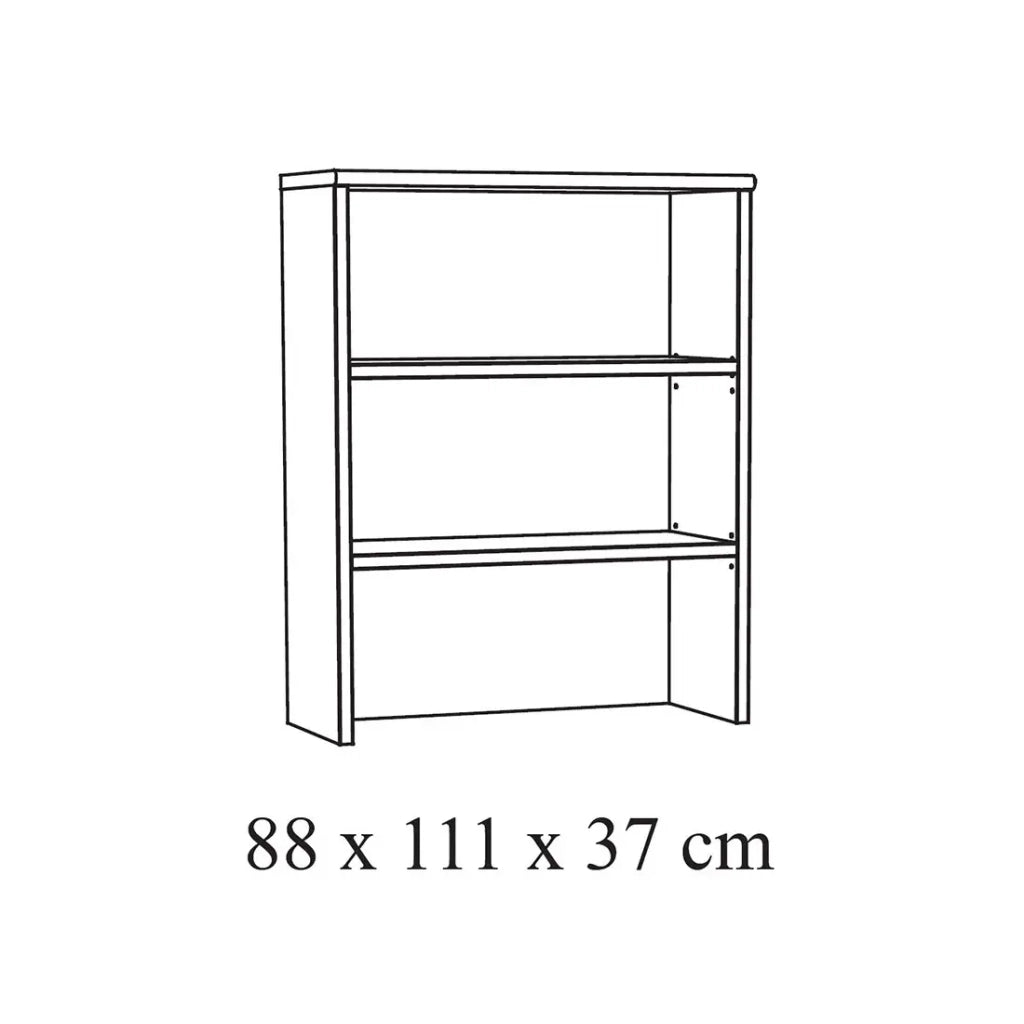 Cassettiera DANY – 3 cassetti con modulo 3 scaffali in rovere chiaro