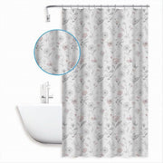 Trade Shop - Tenda Per Doccia Vasca Da Bagno Design Primaverile 180x200cm Con 12 Anelli 87595 -