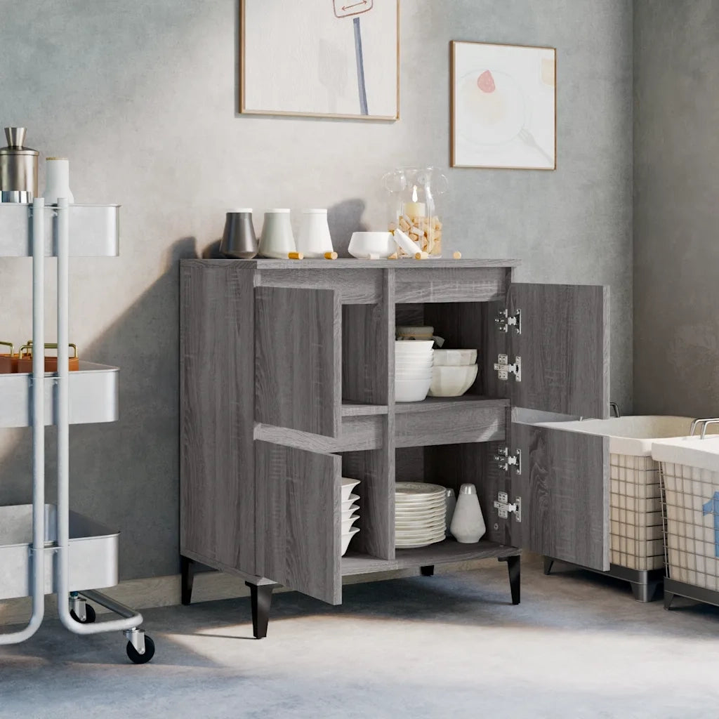 Credenza Grigio Sonoma 60x35x70 cm in Legno Multistrato 821170