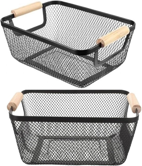 Draadmand con manigoldi - Opacque per organizzare la cucina - Design a rosetta aperta - 37 x 225 x 165 cm