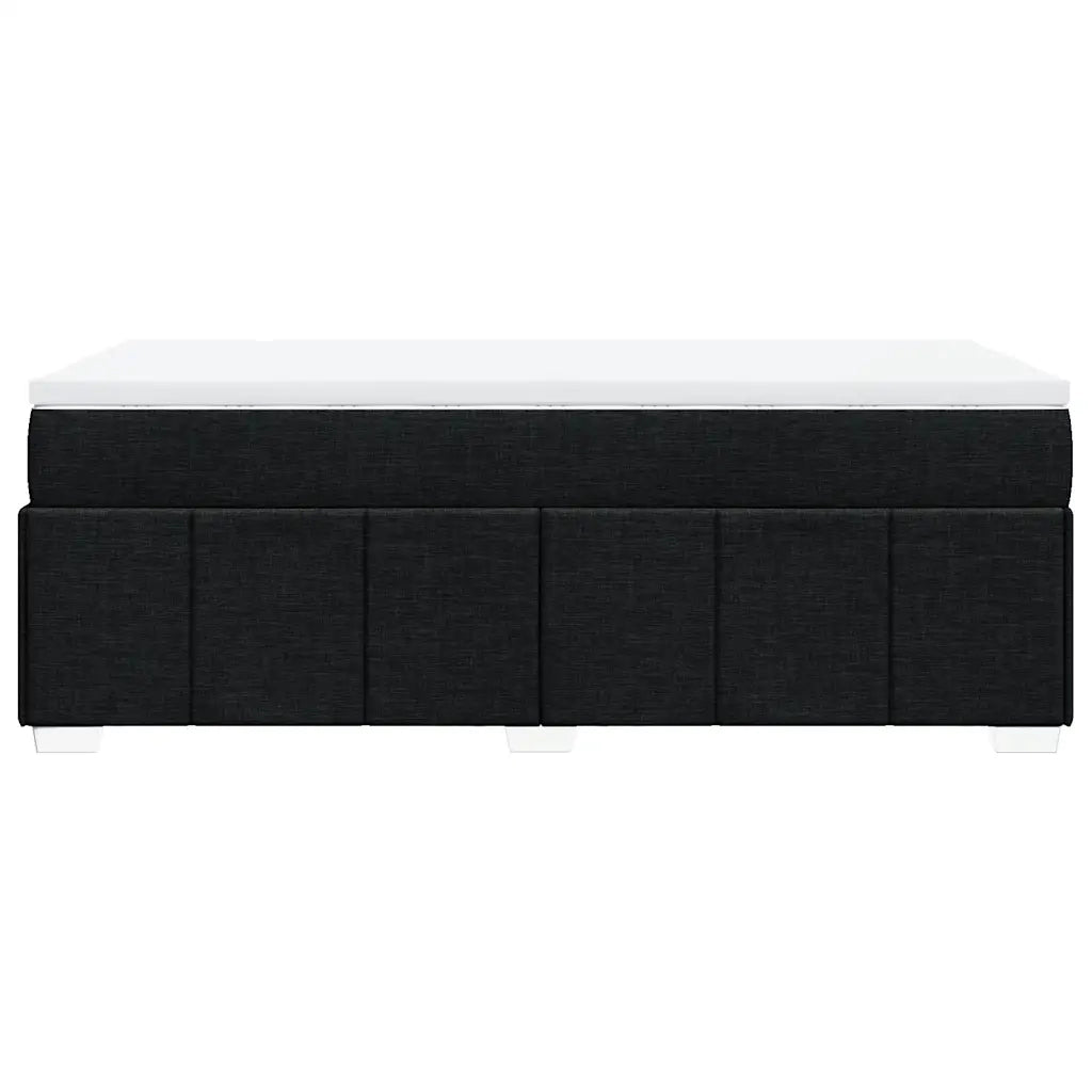 Giroletto a Molle con Materasso Nero 100x200 cm in Tessuto 3285451