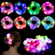 Accessori per capelli LED 8 pezzi - Fascia per capelli illuminata - Fascia elastica per capelli - 3 modalità di illuminazione - Donna/ragazza - Accessorio da festa - Fascia per capelli
