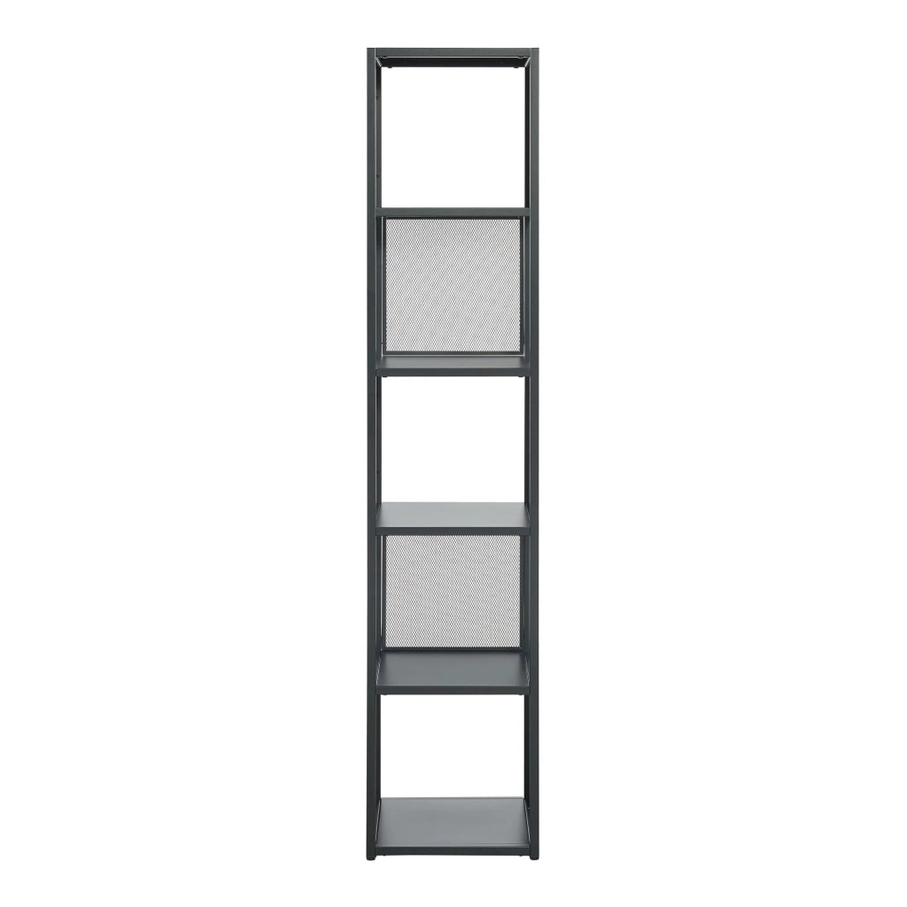 Libreria autoportante 185 x 38 x 38 cm design elegante e senza tempo nero 03_0008986