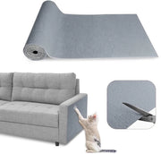 Mat per gatti autoadesivo, 40 cm x 200 cm, pannelli per gatti da attaccare alla parete, protezione contro le abrasioni per mobili (grigio chiaro)