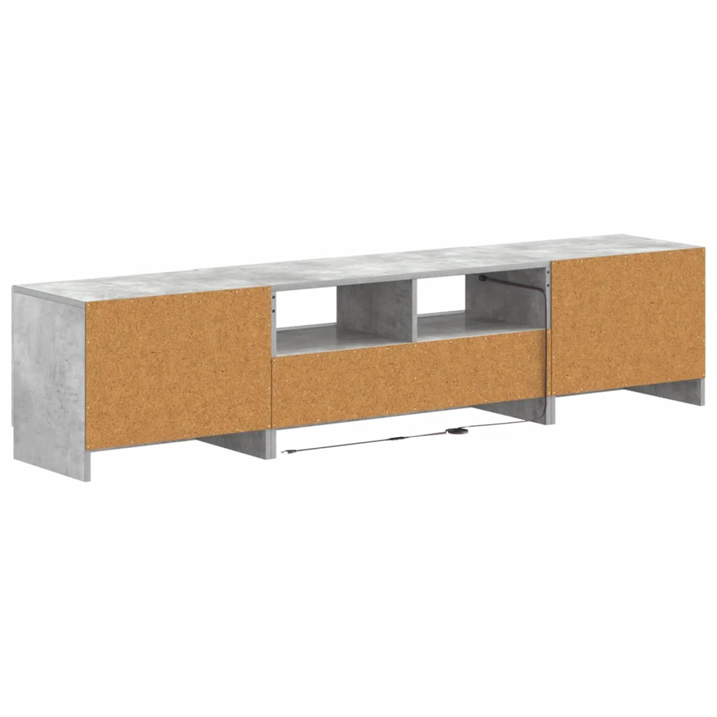 Mobile TV LED a 5 pezzi Grigio Cemento Legno ingegnerizzato 3417004