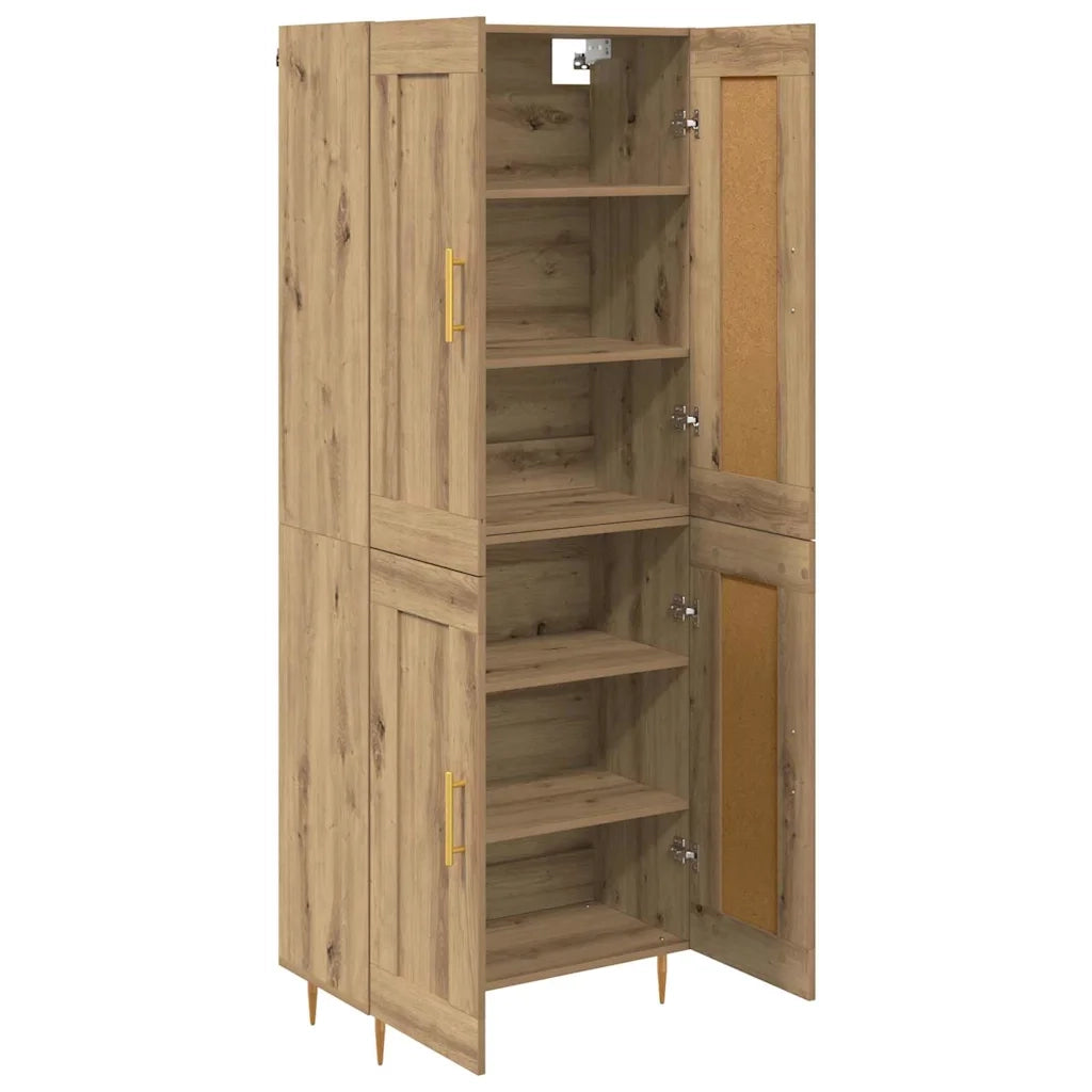 Credenza | Madia | Buffet da pranzo | Armadio da pranzo Rovere artigianale 69,5 x 34 x 180 cm