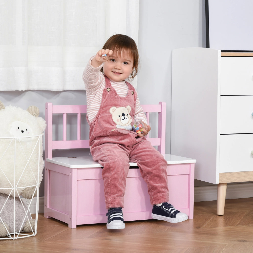 Cassa giocattoli bambini ¨C zephmum ¨C 60x30x50 cm rosa