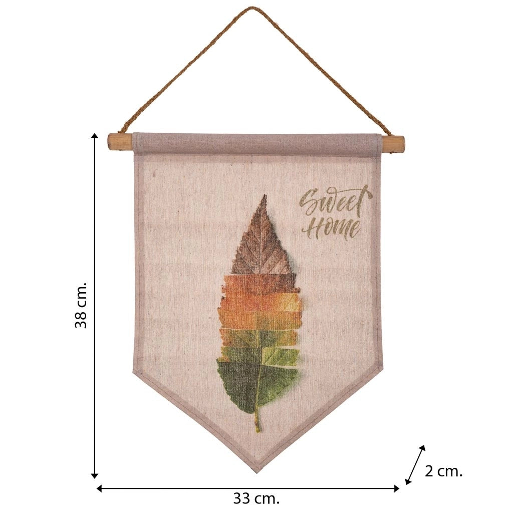 Tela in tessuto stampato pergamena 33x38x2h