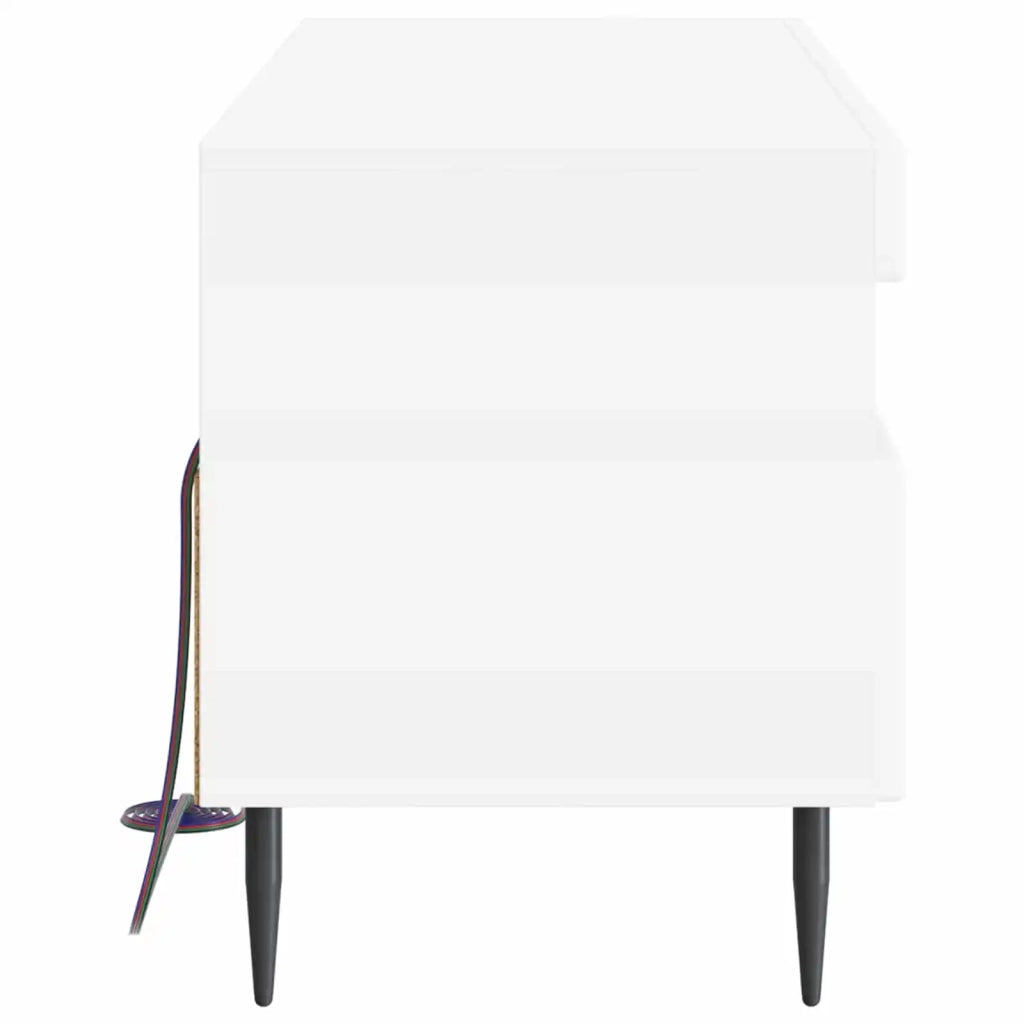 Mobile TV LED Bianco Lucido Legno ingegnerizzato 896989