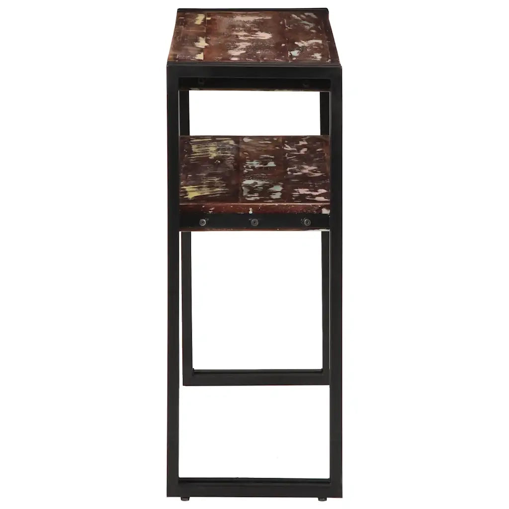 Tavolo Consolle 90x30x75 cm in Legno Massello di Recupero cod mxl 21342