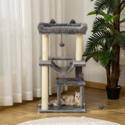 TIRAGRAFFI 90 cm con amaca e cuccia grigio
