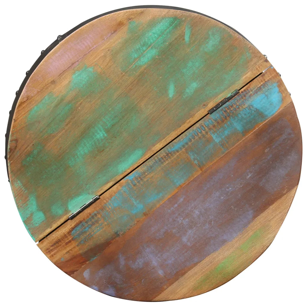Tavolino da CaffÃ¨ 53x43 cm in Legno Massello di Recupero