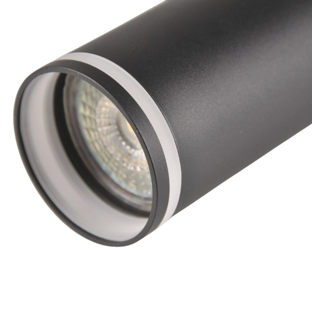 Faretto su binario nero GU10 PARIS Polux 321619 1L