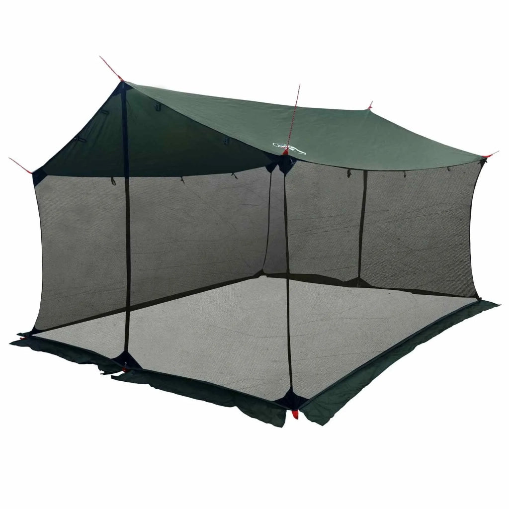 Telo da campeggio con pareti in rete Verde militare 42028566