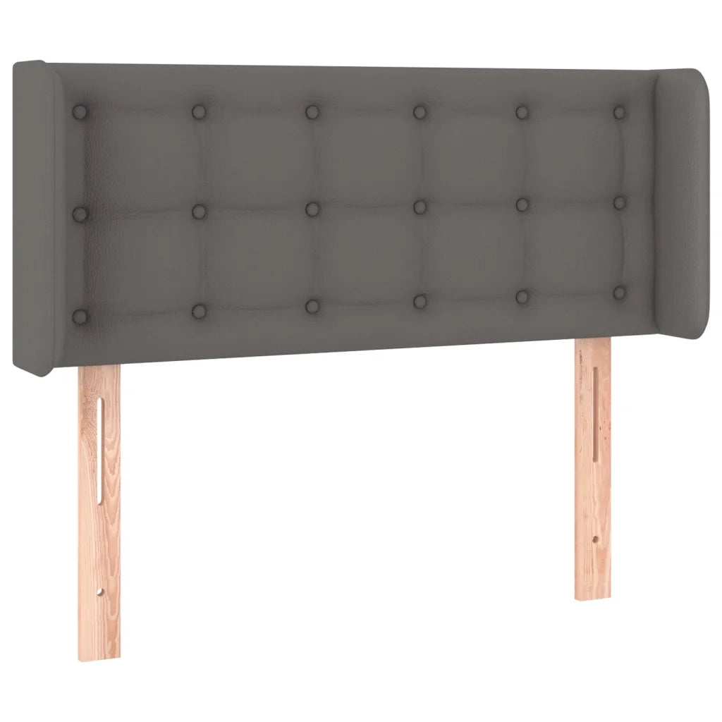 Testiera | Testata a LED Grigio 103x16x78/88 cm in Similpelle