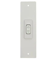 PLACCA 205 MM BIANCO CON PULSANTE COPRI AVVOLGITORE MOTORE TAPPARELLA TAPPARELLE
