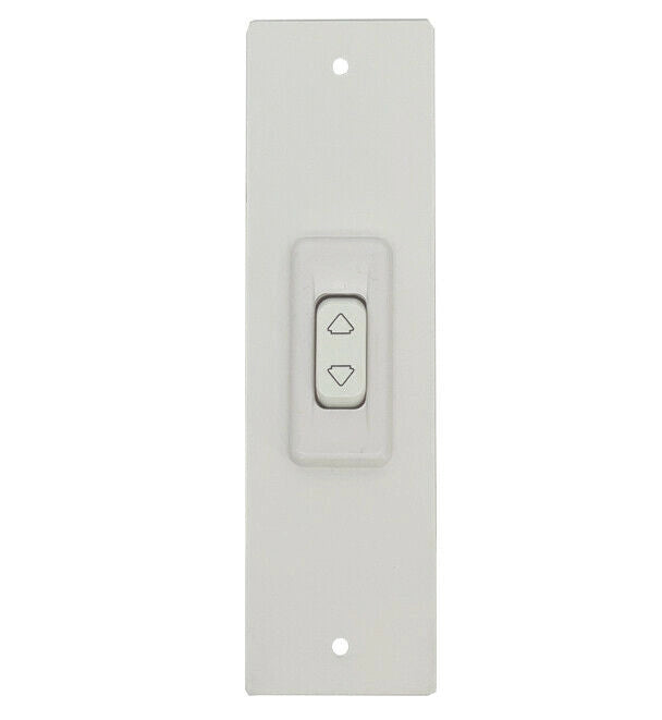PLACCA 205 MM BIANCO CON PULSANTE COPRI AVVOLGITORE MOTORE TAPPARELLA TAPPARELLE